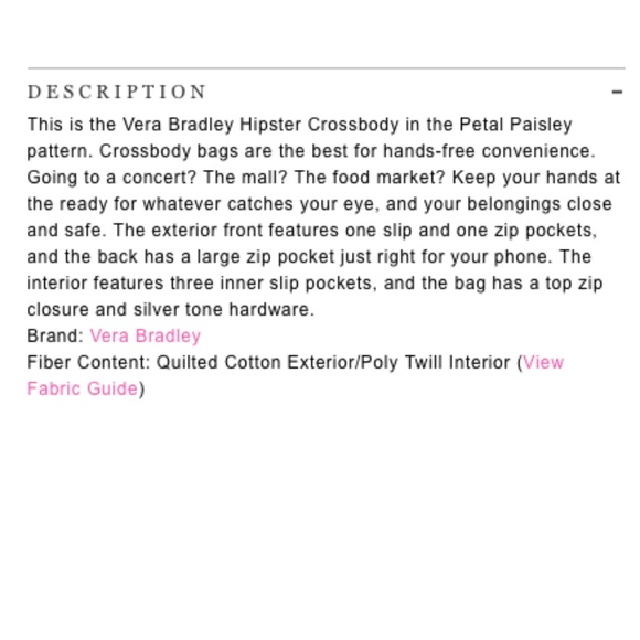 Vera Bradley Navy Colorful Petal Paisley Crossbody Bag Purse - Picture 3 of 15